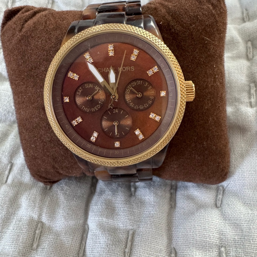 Michael Kors Brown and Gold Watch